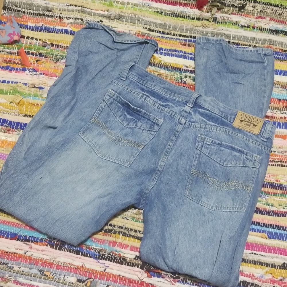 American Exchange Distressed Jeans Bootcut